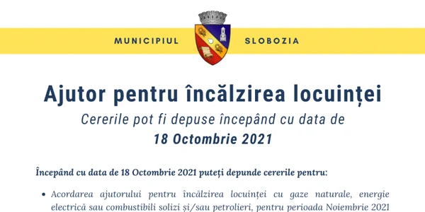 slobozia se primesc cereri pentru ajutorul de incalzire foto faceb/MS