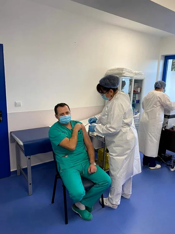 ICele mai multe cadre medicale au fost vaccinate la Spitalul Judeţean de Urgenţă Călăraşi FOTO Facebook/CJC