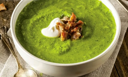 supa crema de spanac cu bacon crocant jpg