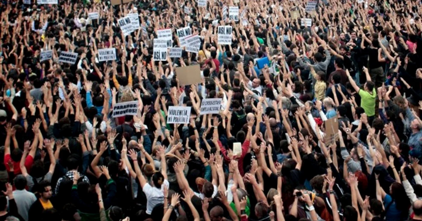Protest la Madrid