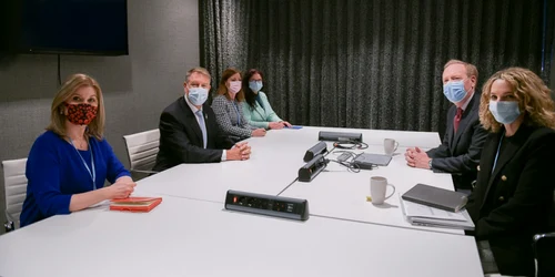Klaus Iohannis si reprezentantii Microsoft FOTO presidency