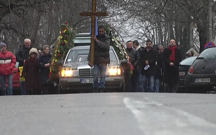 Artistul a fost înmormântat astăzi la Galaţi. Foto: Adevărul
