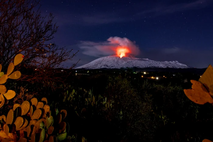 Vulcanul Etna a erupt Foto: Profimedia