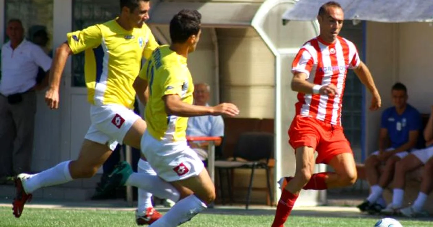 Imagine din meciul din tur, câştigat de gălăţeni cu 2-1