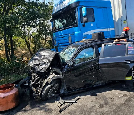 Accidentul a avut loc în județul Mehedinți FOTO: Facebook/Opinia de Mehedinți