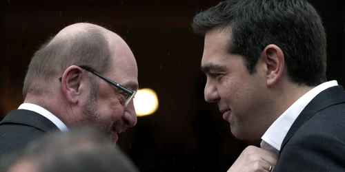 Martin Schulz Alexis Tsipras FOTO AP