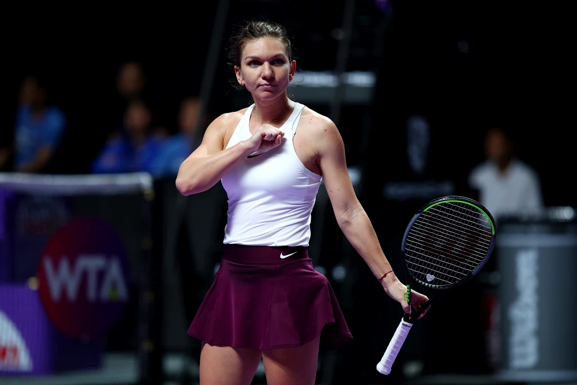
    Simona Halep s-a bucurat cu reținere după victoria în fața Biancăi AndreescuFoto: Guliver / GettyImages  