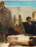 O lectură din Homer. Tablou de Lawrence Alma-Tadema, aflat în colecția Philadelphia Museum of Art (© Google Art Project / Wikimedia Commons)