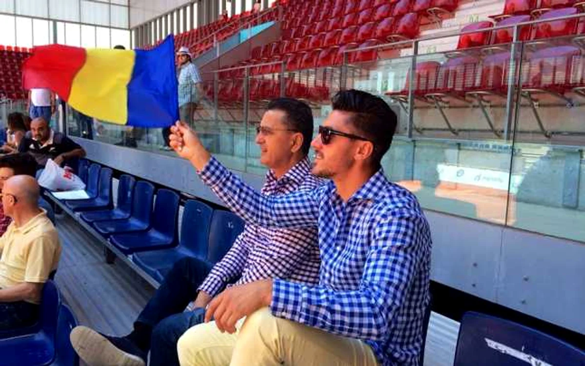 Ciprian Marica a susţinut-o din tribune pe Simona Halep FOTO Arhivă personală/Facebook