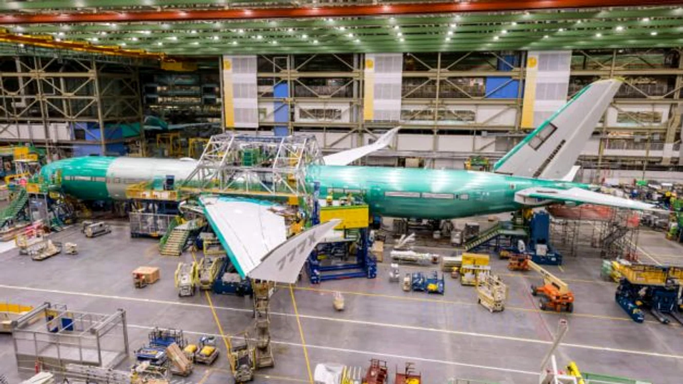 boeing 777x construire aripi pliate foto boeing