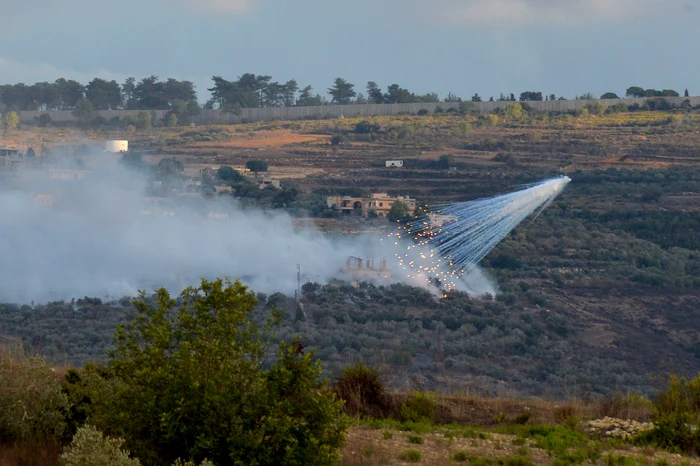 Schimburi de focuri au avut loc în ultimele zile la granița dintre Israel și Liban FOTO EPA-EFE