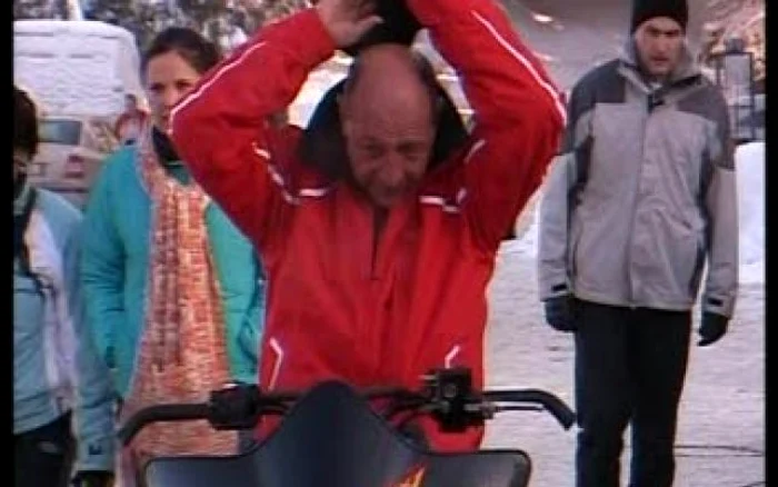 Traian Băsescu, la Predeal. Foto: Arhivă