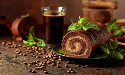 Rulada cu cafea si ciocolata  Sursa foto shutterstock 2062764848 jpg
