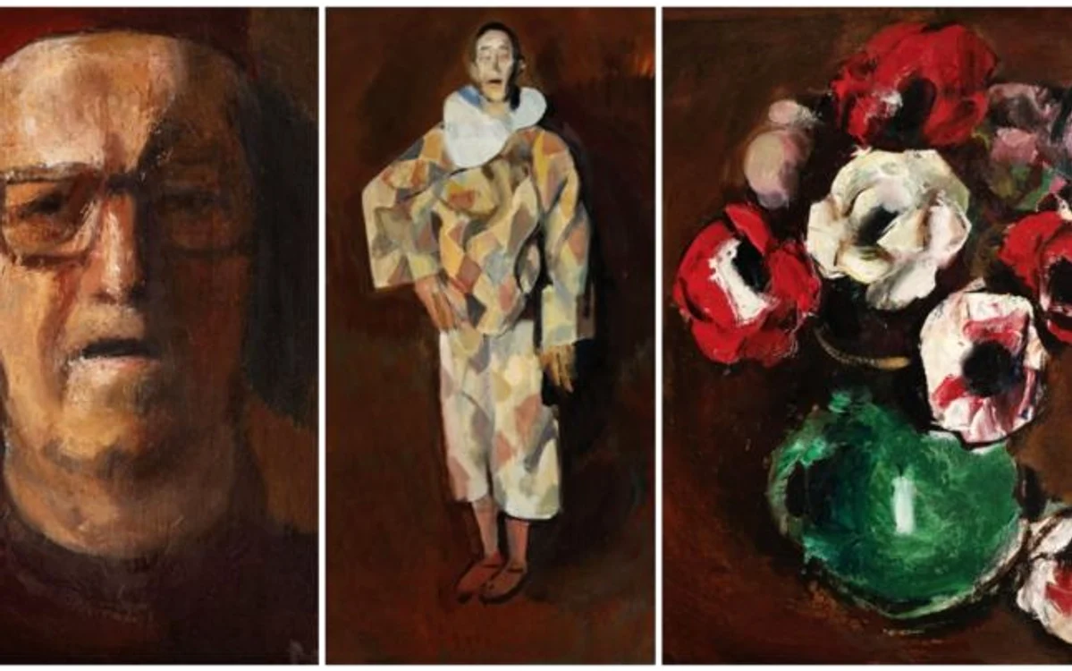 Corneliu Baba: Autoportret, Arlechin şi Anemone