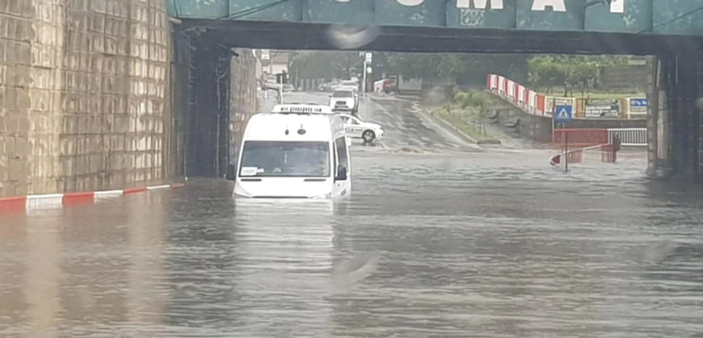 Pasajul din Vîlcele a fost inundat FOTO :Valentin Calciu