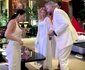 Brigitte Pastramă și Cătălin Botezatu au vorbit mult aseară, la o prezentare de modă pe care cunoscutul designer a avut-o la o locație superbă din inima Capitalei
