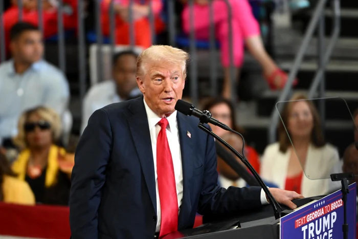 Donald Trump, în campanie electorală în Georgia FOTO EPA-EFEÂ