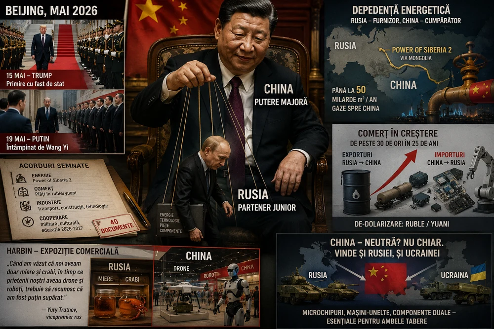 Partener junior, putere majoră Putin la Beijing: cum China a devenit șeful neoficial al Rusiei