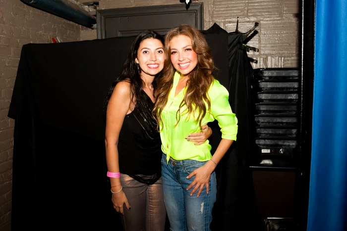 Maria Andreea, extaziată că a întâlnit-o pe Thalia, idolul copilăriei ei