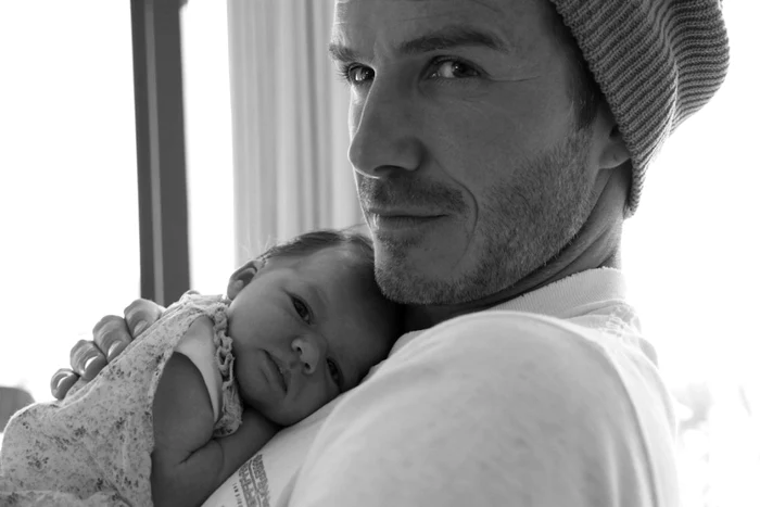 David Beckham şi fiica sa, Harper - FOTO: Facebook