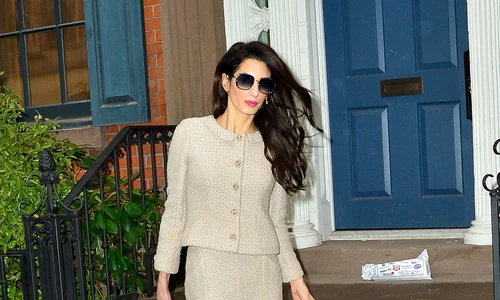 Amal Clooney looks business ready on her way out jpeg