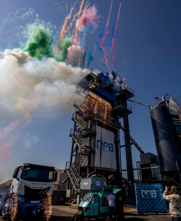 Inaugurarea stației de beton de la Sânandrei FOTO C.Duma