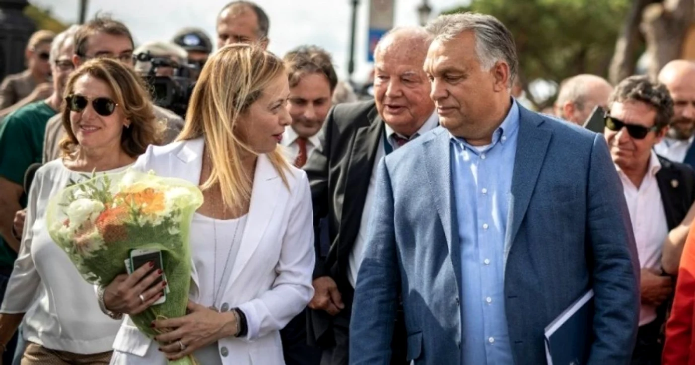 Georgia Meloni şi Viktor Orban