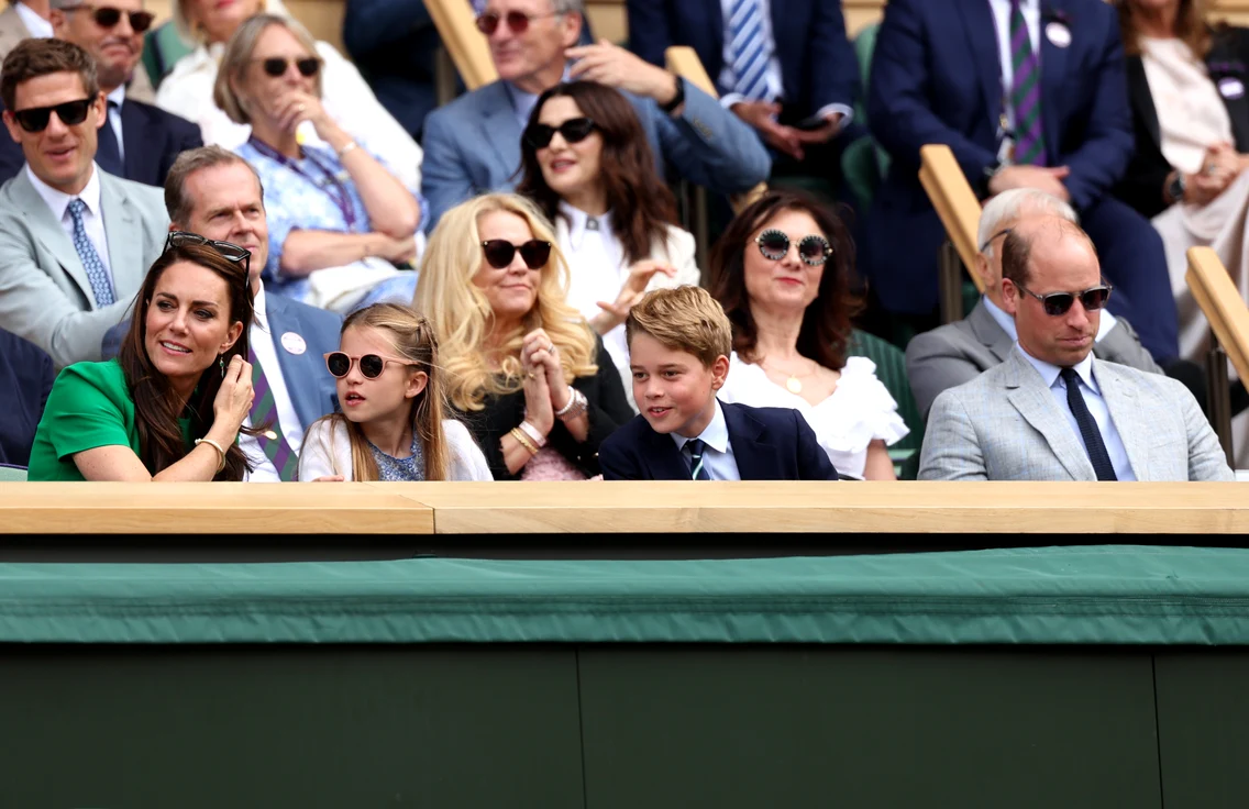 Prințesa Charlotte la Wimbledon alături de fratele George și părinții lor