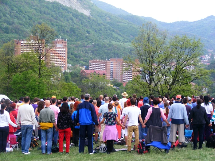 Spirala yang a yoghinilor la Băile Herculane FOTO Corina Macavei