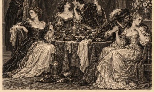 Jealous Gaze at the Renaissance Banquet png