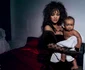 Rihanna cu copilul si ASAP Rocky in Vogue