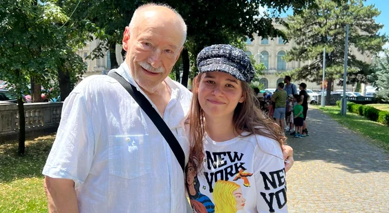 Kira Hagi, lecție de viață primită de la maestrul Victor Rebengiuc. Foto: Facebook
