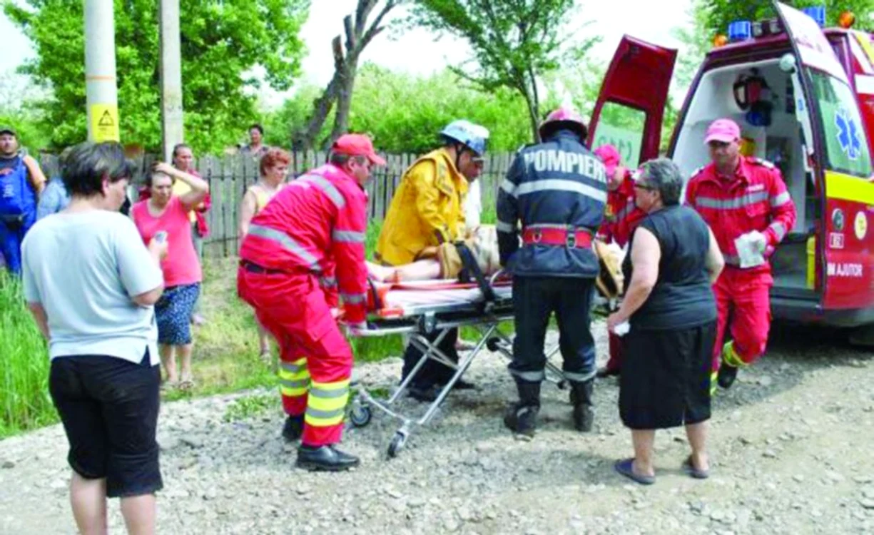 
    Femeia, în vârstă de 70 de ani, a luat un topor să se apere de loviturile infractorilor.  
