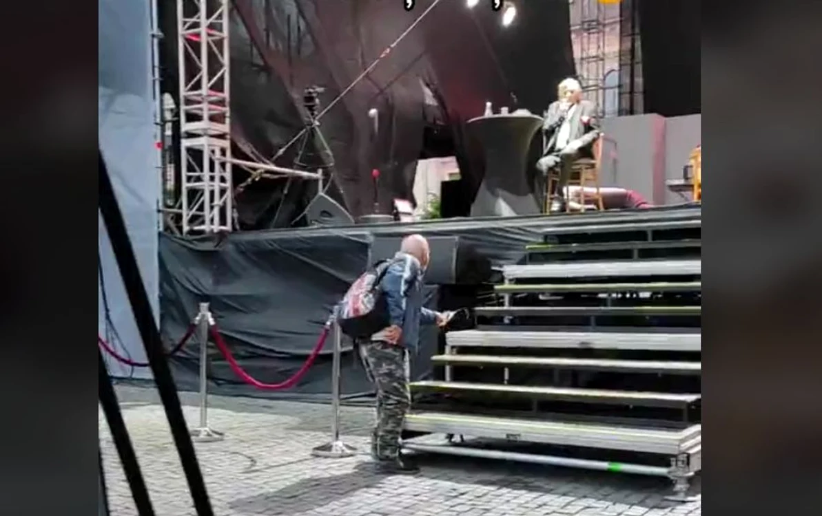 Florin Piersic, deranjat de un cerșetor FOTO Captură video