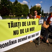 Protest în piața Victoriei față de măsurile de austeritate FOTO Mediafax 