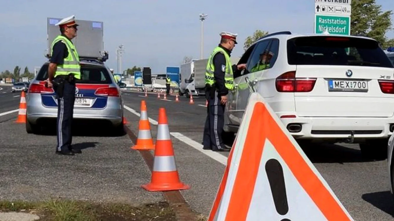 Razie pe o autostradă din Austria
