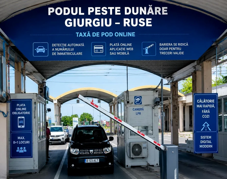 Giurgiu–Ruse intră în era plății digitale foto: CNAIR