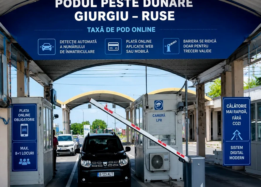 Giurgiu–Ruse intră în era plății digitale foto: CNAIR
