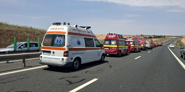 Accident pe Autostrada Soarelui Foto ISU Constanța jpg