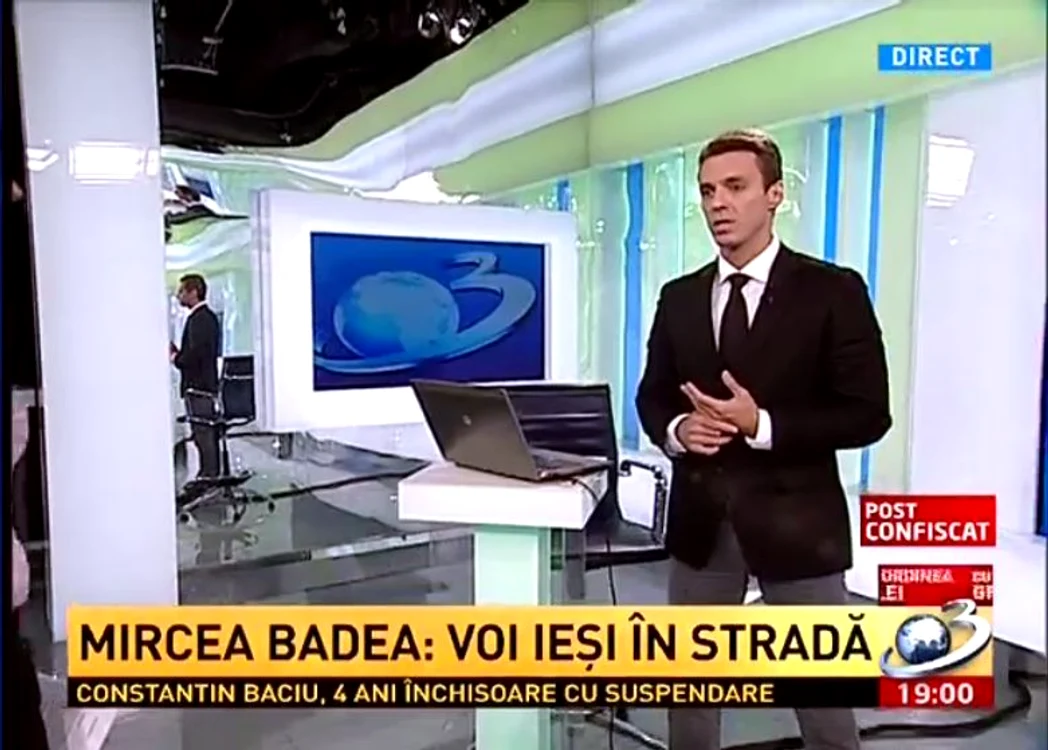 Imagini din sediul confiscat al Antenei 3