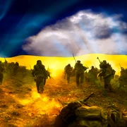 Război pe fundalul steagului ucrainean foto shutterstock jpg