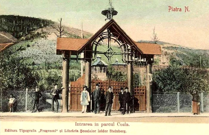 Intrarea în Parcul Cozla, imagine de epocă FOTO Facebook