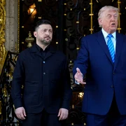 Trump și Zelenski la Mar-a-Lago FOTO Profimedia