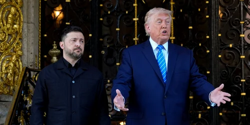 Trump și Zelenski la Mar-a-Lago FOTO Profimedia