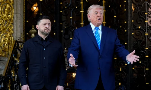 Trump și Zelenski la Mar-a-Lago FOTO Profimedia