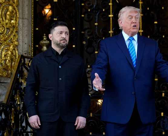 Trump și Zelenski la Mar-a-Lago FOTO Profimedia