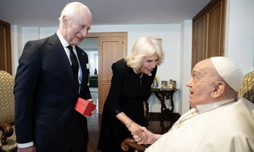 Regele Charles si Regina Camilla s au intalnit cu Papa la Vatican, Profimedia jpg