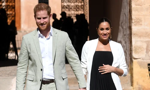 Prințul Harry și Meghan Markle însărcinată, în 2019, Foto Getty (3) jpg