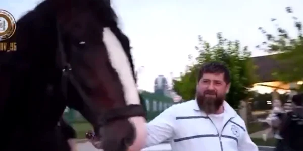 Liderul cecen Ramzan Kadîrov  a primit un cal foto captura video