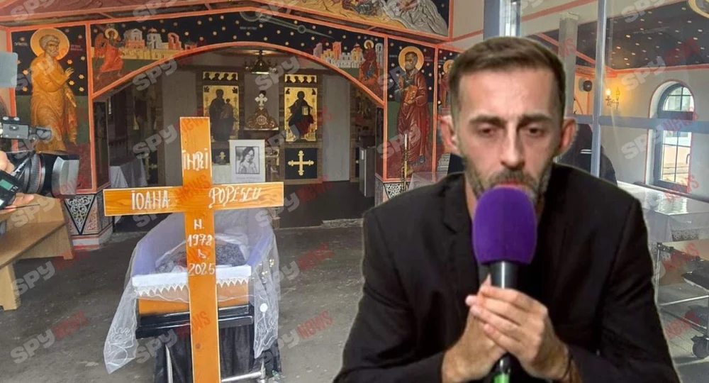 Scene tensionate la priveghiul Ioanei Popescu. Iubitul jurnalistei, reacție controversată: „Nu a ajutat nimeni nici măcar cu 100 lei”